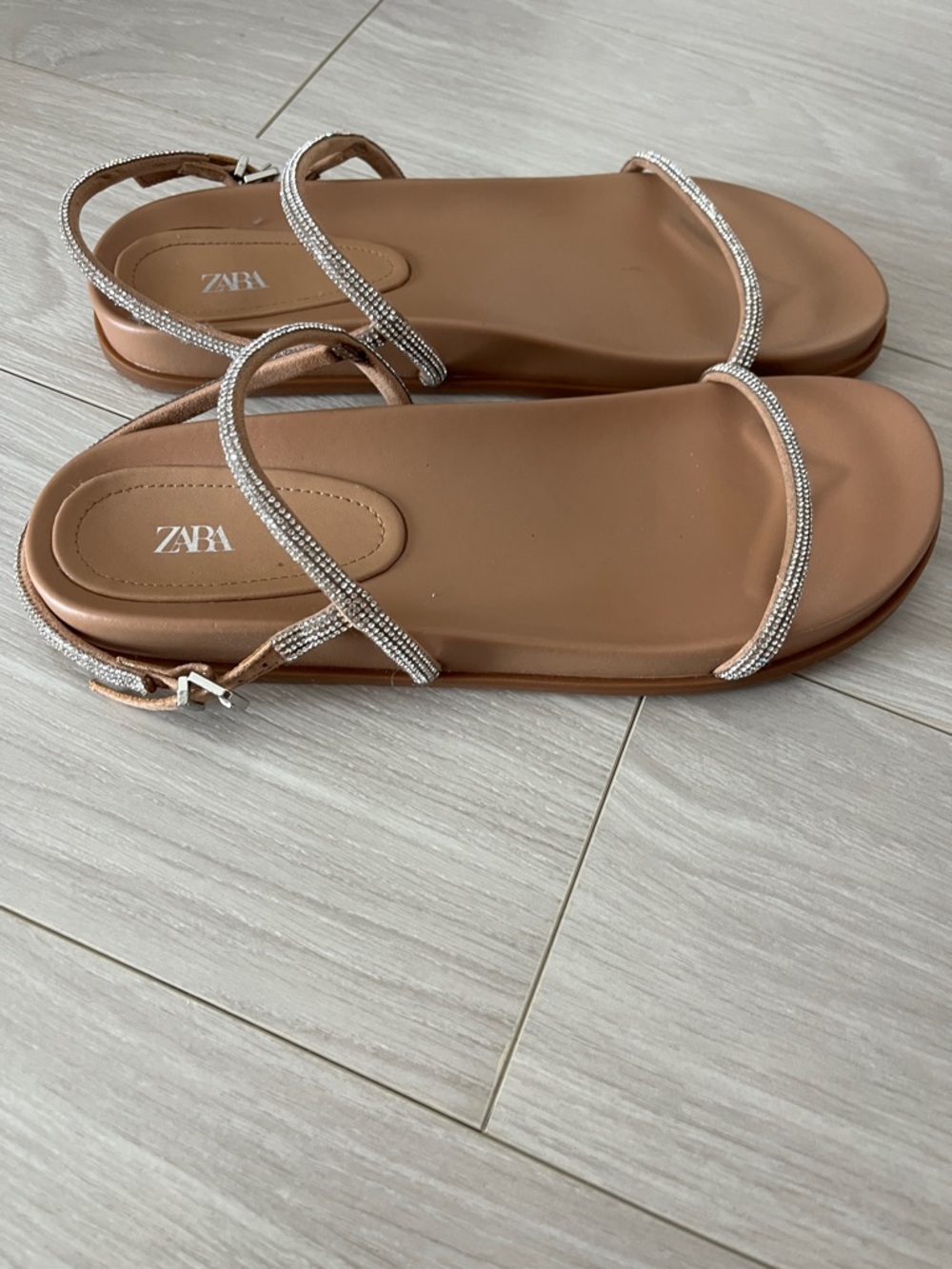 Zara Rhinestone Sandals - Picture 2 of 4